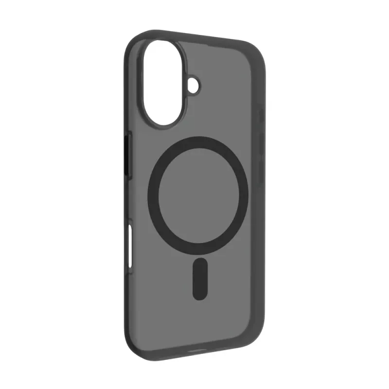 Capa de silicone MagSafe Puro Daylight para iPhone 16 Plus, preta
