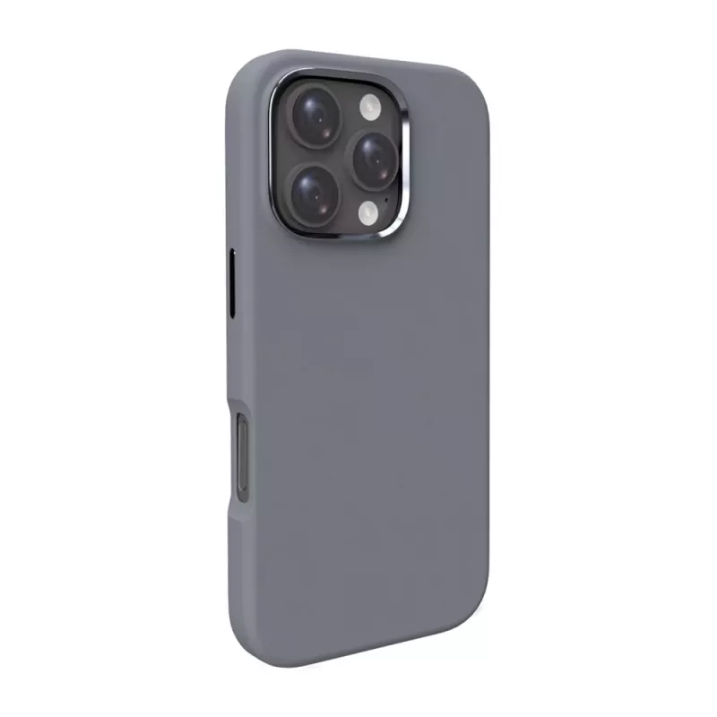 Capa de silicone MagSafe Puro Icon Mag Pro para iPhone 16 Pro Max, cinzento-escuro
