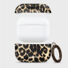 Capa Tech-Protect Lamano para Apple AirPods Pro 3 com mosquetão, Exotic Touch (preto e castanho)