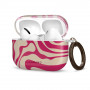 Capa Tech-Protect Lamano para Apple AirPods Pro 3 com mosquetão, Flamingo Bloom (cor-de-rosa e bege)