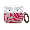 Capa Tech-Protect Lamano para Apple AirPods Pro 3 com mosquetão, Flamingo Bloom (cor-de-rosa e bege)