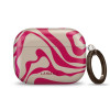 Capa Tech-Protect Lamano para Apple AirPods Pro 3 com mosquetão, Flamingo Bloom (cor-de-rosa e bege)