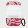 Capa Tech-Protect Lamano para Apple AirPods Pro 3 com mosquetão, Flamingo Bloom (cor-de-rosa e bege)