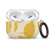 Capa Tech-Protect Lamano para Apple AirPods Pro 3 com mosquetão, Lemon Haze (amarelo e branco)