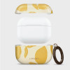 Capa Tech-Protect Lamano para Apple AirPods Pro 3 com mosquetão, Lemon Haze (amarelo e branco)