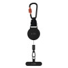 Tech-Protect ATH04 UrbanLoop Suporte Antirroubo para Telemóvel com Cabo de Aço Retrátil, Preto/Laranja