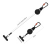 Tech-Protect ATH04 UrbanLoop Suporte Antirroubo para Telemóvel com Cabo de Aço Retrátil, Preto/Laranja