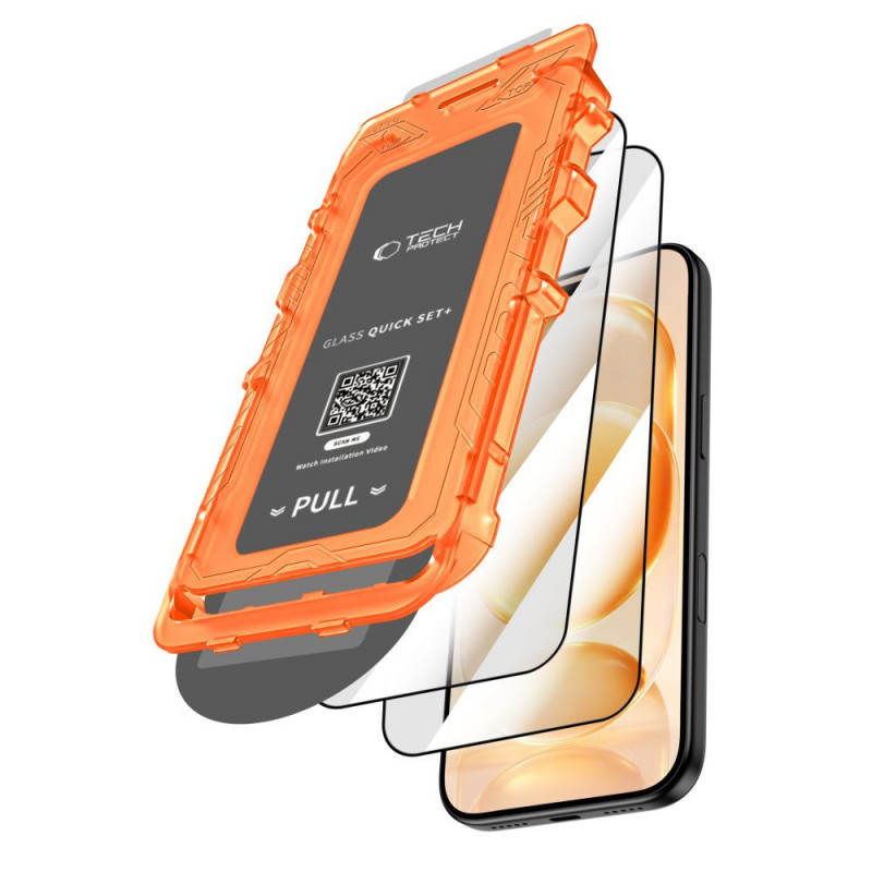 Tech-Protect Quick Set+ Vidro Temperado para Apple iPhone 17 Pro Max / 18 Pro Max, Preto (2 un.)
