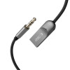 Adaptador de áudio Tech-Protect Ultraboost AU04 Bluetooth 6.0 com AUX 3,5 mm, cinzento