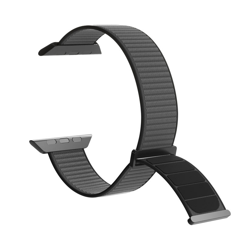 Pulseira desportiva em nylon Puro PUR643 para Apple Watch 40/41/42 mm, preta