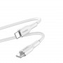 Cabo USB-C para USB-C Puro ICON Soft PUR671, 1,5 m, branco