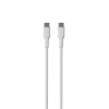 Cabo USB-C para USB-C Puro ICON Soft PUR671, 1,5 m, branco