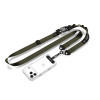 Tech-Protect Correia de telemóvel crossbody C9S Rope, nylon, 91–140 cm, verde militar