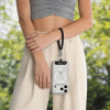 Conjunto de alças para telemóvel Tech-Protect C10S Rope Crossbody e de pulso, preto/titânio