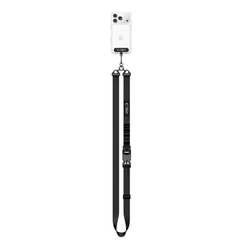 Correia para telemóvel Tech-Protect C9S Rope Crossbody, preta
