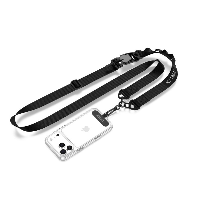 Correia para telemóvel Tech-Protect C9S Rope Crossbody, preta