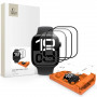 Tech-Protect Easy Set Flex+ vidro híbrido para Apple Watch 4 / 5 / 6 / SE 1 / 2 / 3 44 mm, preto (3 un.)
