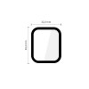 Tech-Protect Glass Flex+ Vidro Híbrido para Apple Watch 4 / 5 / 6 / SE 1 / 2 / 3 40 mm, Preto (2 un.)
