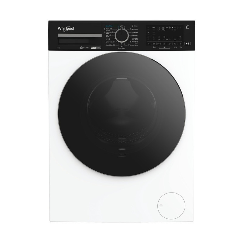 Máquina de lavar roupa de carregamento frontal Whirlpool WPM 87W ADS EE, 8 kg, 1400 RPM, branca
