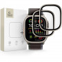 Tech-Protect Glass Ring Vidro Temperado para Apple Watch Ultra 49 mm, Prateado e Preto (2 un.)