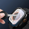 Tech-Protect Glass Ring Vidro Temperado para Apple Watch Ultra 49 mm, Prateado e Preto (2 un.)