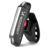 Conjunto de luzes para bicicleta Wozinsky WSBLB2, frente (400 lm) e traseira, preto