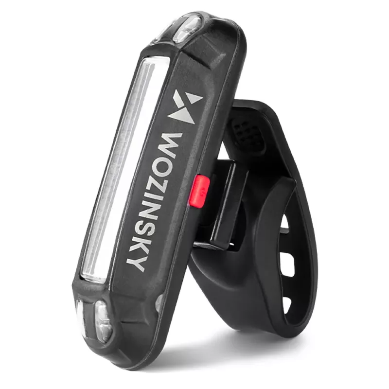 Conjunto de luzes para bicicleta Wozinsky WSBLB2, frente (400 lm) e traseira, preto
