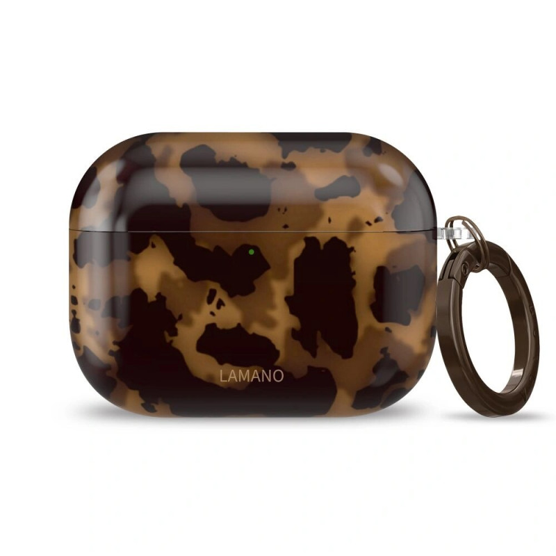 Capa Tech-Protect Lamano para Apple AirPods Pro 3, preta e castanha
