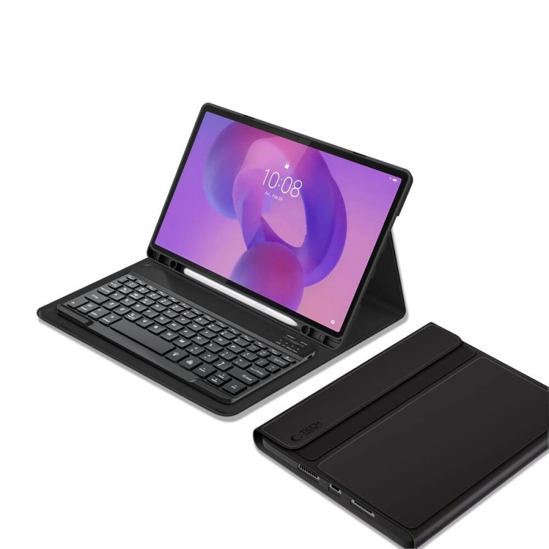 Tech-Protect SmartCase Pen + Teclado para Lenovo Idea Tab Plus 12.1 (TB-361), Preto