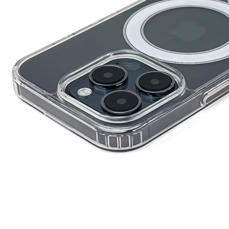 Capa transparente com cantos reforçados Hurtel compatível com MagSafe para iPhone Air, transparente