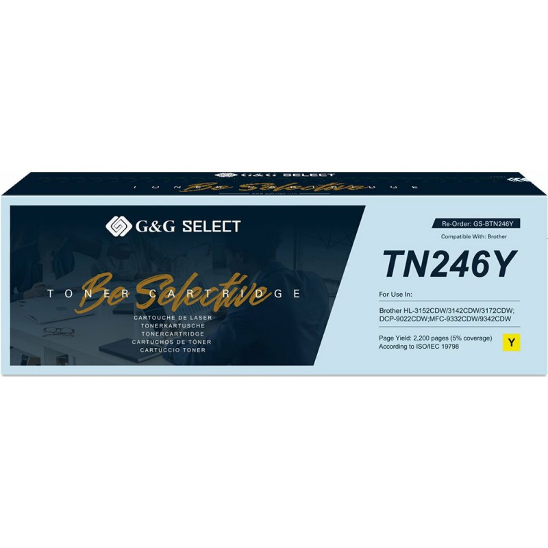 Toner compatível G&G Select para Brother TN-246Y, amarelo (21143)