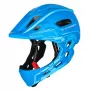 Capacete de bicicleta integral para crianças Wozinsky com luz traseira USB, tamanho S (52-56 cm), azul