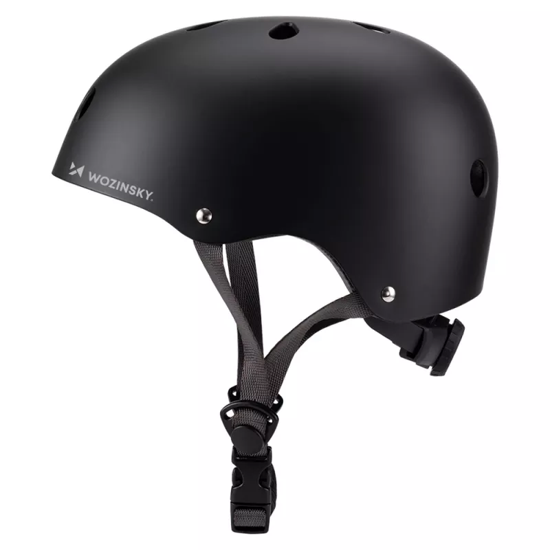 Capacete leve para BMX/trotinete Wozinsky, tamanho S (48-52 cm), preto