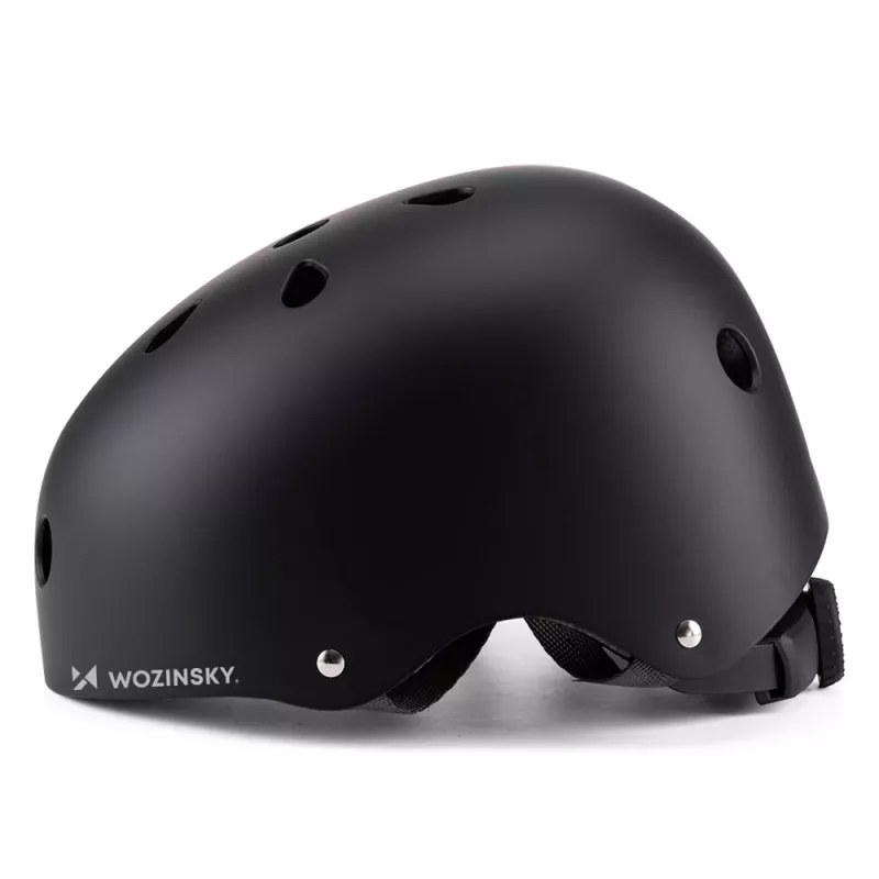 Capacete leve para BMX/trotinete Wozinsky, tamanho S (48-52 cm), preto