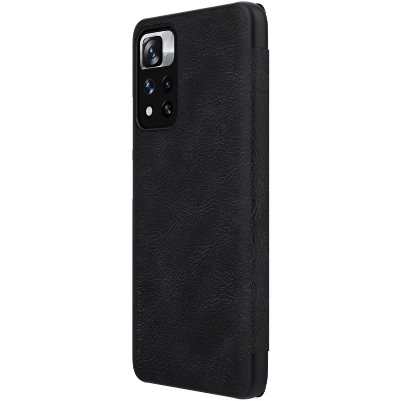 [CR] Nillkin Capa Qin para Xiaomi Mi 11i HyperCharge / Redmi Note 11 Pro (China), preta (devolução de consumidor)