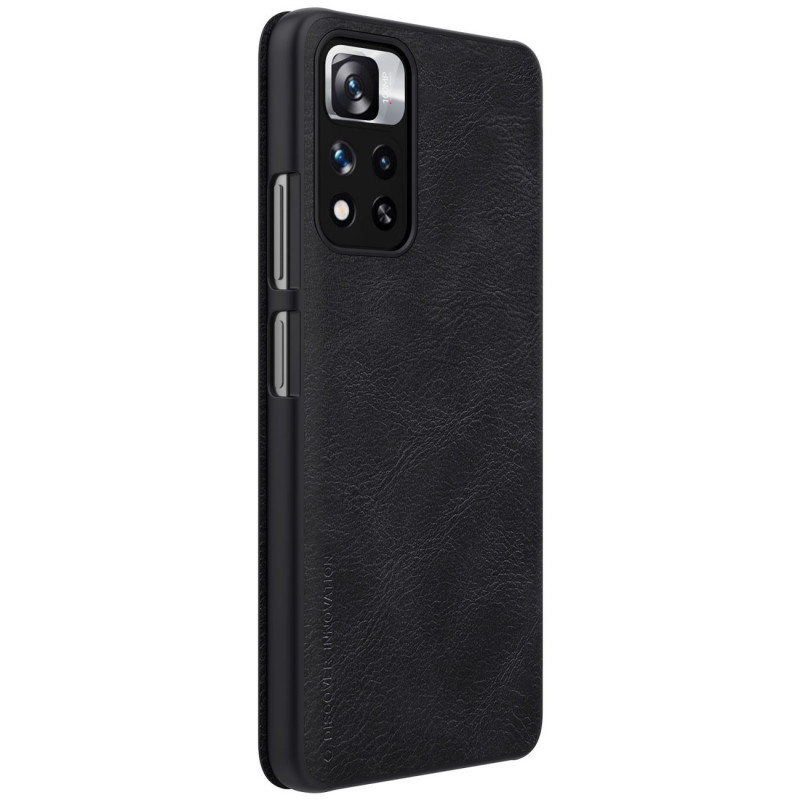 [CR] Nillkin Capa Qin para Xiaomi Mi 11i HyperCharge / Redmi Note 11 Pro (China), preta (devolução de consumidor)