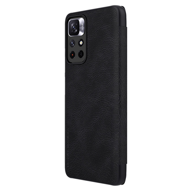 Capa Nillkin Qin para Xiaomi Redmi Note 11T 5G / Poco M4 Pro 5G, preta
