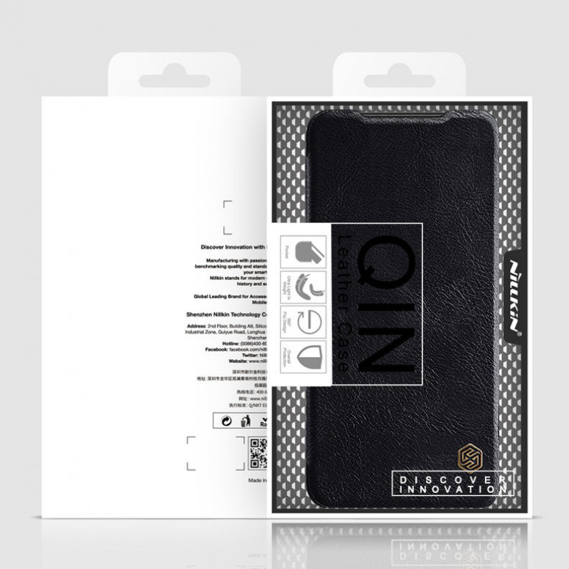 Capa Nillkin Qin para Xiaomi Redmi Note 11T 5G / Poco M4 Pro 5G, preta