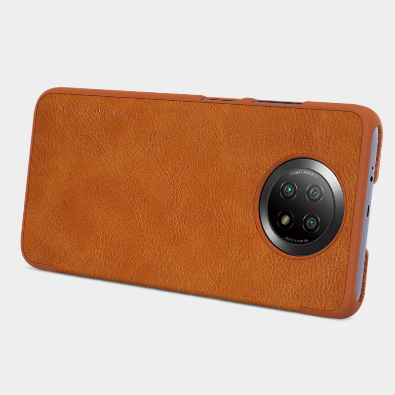 [CR] Nillkin Capa Qin para Xiaomi Redmi Note 9T 5G, Castanho (devolução de cliente)