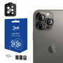 Protetor de lentes de câmara em vidro 3MK Lens Protection Pro para Apple iPhone 13 Pro / 13 Pro Max, cinzento grafite