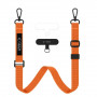 Cordão de telemóvel Tech-Protect C6S Rope Crossbody, laranja cósmico