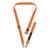 Cordão de telemóvel Tech-Protect C6S Rope Crossbody, laranja cósmico