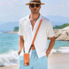 Cordão de telemóvel Tech-Protect C6S Rope Crossbody, laranja cósmico