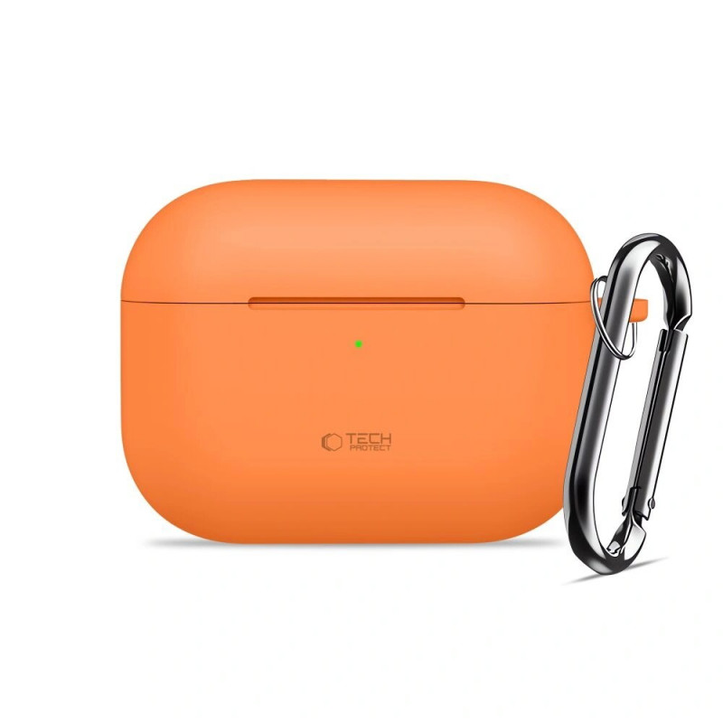 Capa Tech-Protect Silicone Hook para Apple AirPods Pro 3, Cosmic Orange