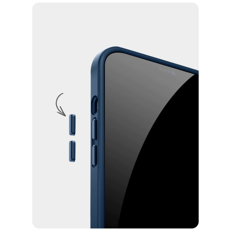 Capa MagSafe Tech-Protect Magmat para Apple iPhone 12/12 Pro, preto mate