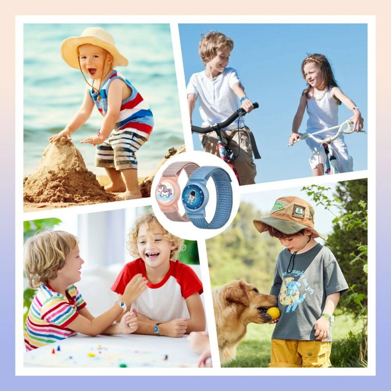 Tech-Protect Pulseira Nylon For Kids para Apple AirTag 1 / 2, Magic Pony