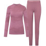 Conjunto Viking Gasher Lady Set Merino de roupa interior feminina, rosa, S