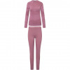 Conjunto Viking Gasher Lady Set Merino de roupa interior feminina, rosa, S