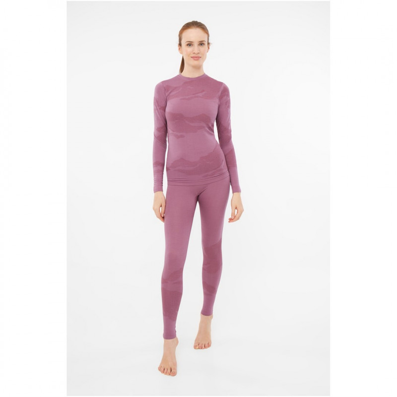 Conjunto Viking Gasher Lady Set Merino de roupa interior feminina, rosa, S