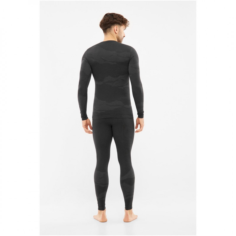 Conjunto de roupa interior térmica para homem VIKING Gasher Man Set Merino, tamanho L, preto
